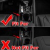 ruihe Car Gear Shift Knob Console Panel Trims Cup Holder