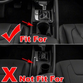 ruihe Car Gear Shift Knob Console Panel Trims Cup Holder Frame Cover Compatible with Fit for Hyundai Elantra 2021 2022 2023 2024Electrical-Park-Brake version red