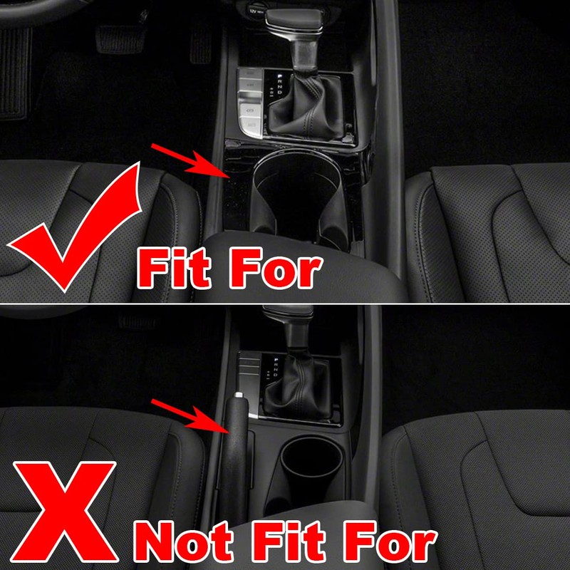 ruihe Car Gear Shift Knob Console Panel Trims Cup Holder