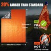 Frelaxy Emergency Blanket 2-Pack/4-Pack, Extra-Thick Extra-Large Space Blankets with Whistles,