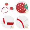 MAGICLULU Strawberry Headband Glitter Strawberry Headband Tinsel Strawberry Headbands Strawberry
