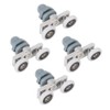 Shower Door Rollers 4pcs Top + 4pcs Bottom Double Wheel