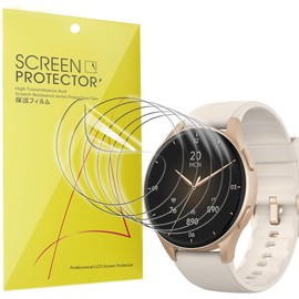Lamshaw Compatible for GTX05 Smart Watch Screen Protector, [6 Pack] Full Coverage TPU Clear Film Compatible for kececo GTX05 43mm 1.32" Smart Watch (6 Pack)