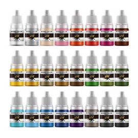 VM FIGURE Game Color Set Eco Friendly Water Based Color 24 Bottles x 5 ml (0.17 fl.oz.) Miniature Paint Set Acrylic Resin Pigment for Models, Miniatures, and Crafts