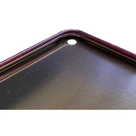 Blechschild mit Kordel 18 x 12 cm Eingangs Schild: Warnung vor den Hunden Rot - Blechemma