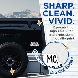 (2 Pack) Lawyer Stickers - Trust Me Im A Lawyer - Attorney Stickers - 5" On Longest Side - Sticks to Smooth Flat Surfaces - Made in USA - BMCS11323