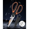 Kitchen Scissors, Household Scissors Made of Stainless Steel, Sharp Durable
