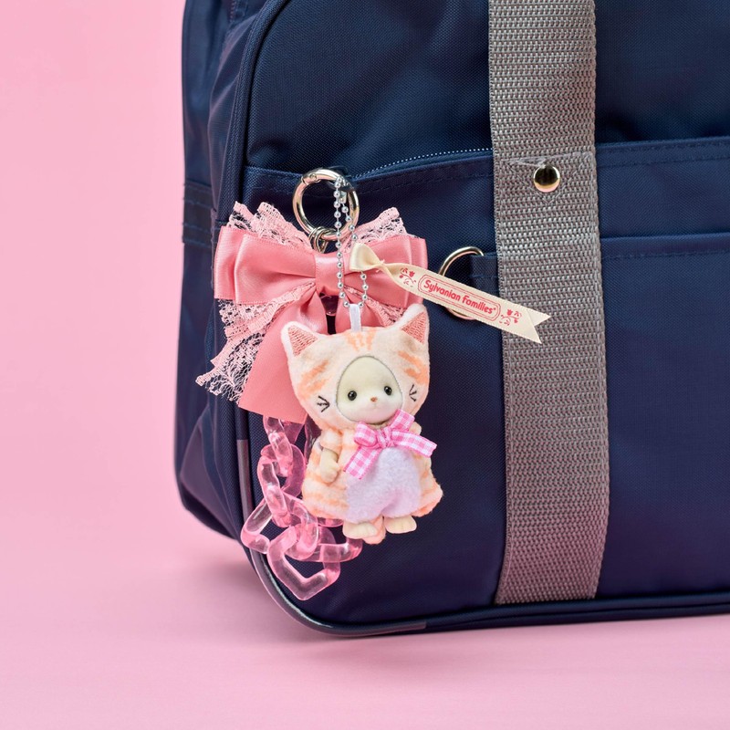 Sylvanian Families EPOCH Sylvanian Family Key Chain, Cat Costume, ST