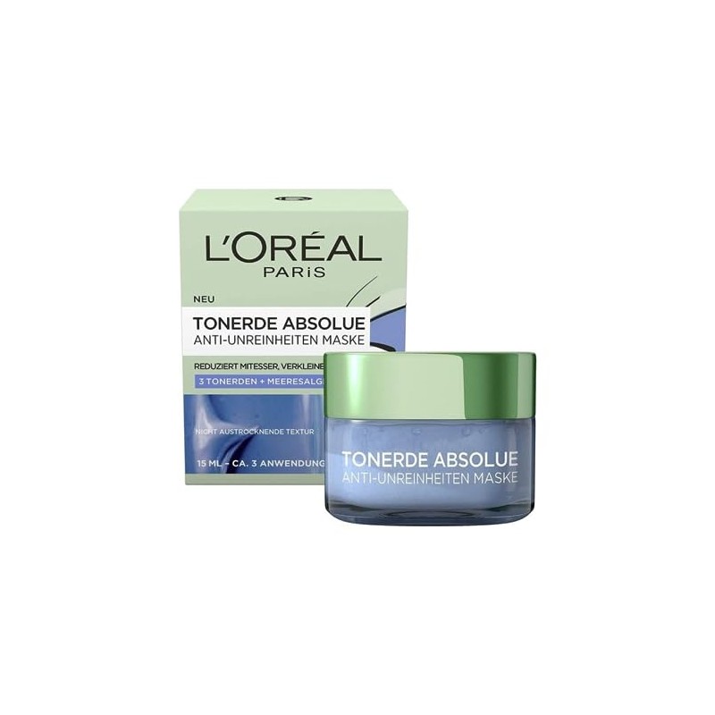 L'Oréal Paris Clay Absolue Anti-Impurities Mask, 15 ml