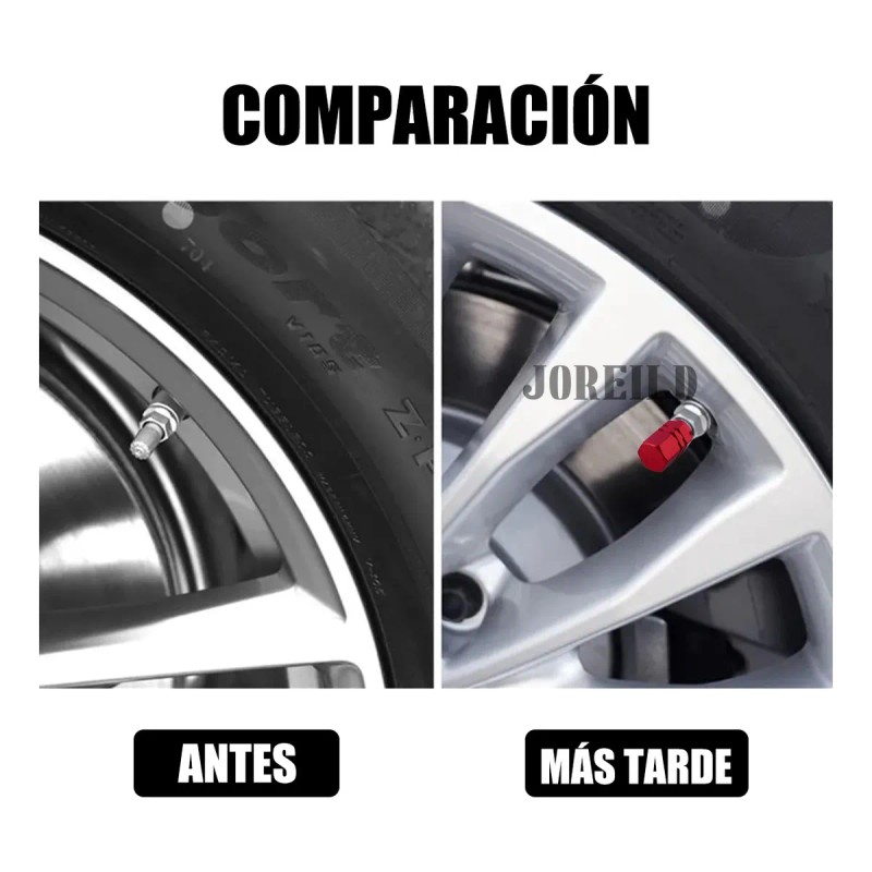 16pzs Tapones Para Llantas Aluminio Valvula Cubre Auto Moto