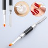 4 Pcs Gel Nail Brush, Dual-Ended Acrylic Nail Brushes and