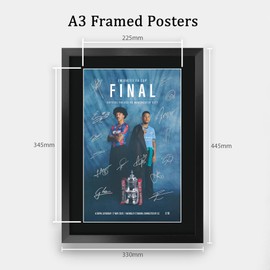 HWC Trading Crystal Palace Programme FA Cup Winners 2025 Gifts Printed Signed Autograph Picture for Football Fans and Supporters - A3 Framed