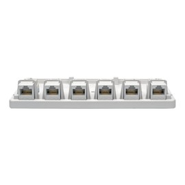 TRIPP LITE Cat6 Surface-Mount Box 6-Port Pre-Configured Unshielded 110 IDC Punchdown RJ45 White, 3-Year Warranty (N236-006-WH)