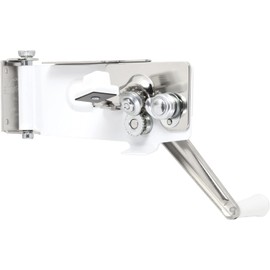 Swing-A-Way White Steel Manual Can Opener