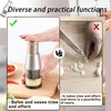 2025 Upgraded Compact Mini Dicer Food Chopper,Functional Manual Press, Stainless