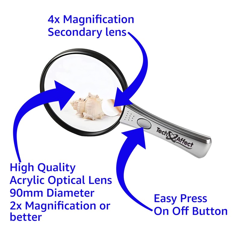 Large Magnifier for Visually Impaired Products Hand Lens Strong Magnifying