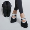 Professional Women's Five-Toe Non-Slip Yoga Pilates Dance Socks Free Size/Yellow 20ea