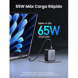 UGREEN Nexode X Serie 65W Cargador Tipo C, 3 Puertos Mini