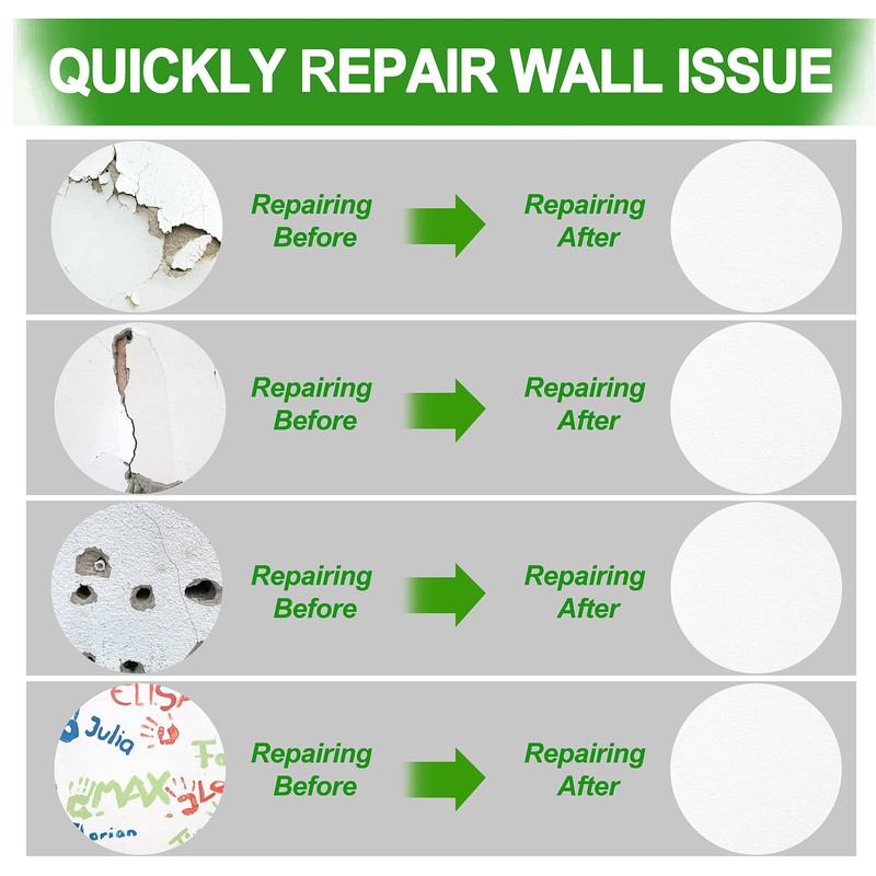 FIXBUILD Drywall Repair Kit, 2 Spackle Wall Repair Patch Kit,