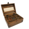 11" Distressed Wood Colonial Writing Chest Reproduction w/ Removable Tray