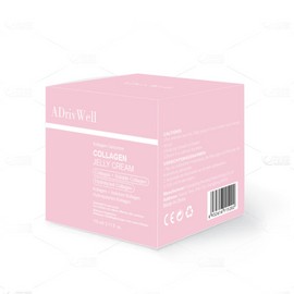 Collagen Jelly Cream,Korean Face Moisturizer with Niacinamide&Freeze-Dried Hydrolyzed Collagen,Glow Hydration & Anti-Aging Skincare for Fine Lines,& Dullness,24 Hour Hydration