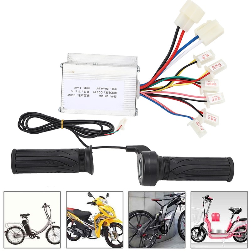 24V250W Brush E Bike Controller and Long Line Universal Thumb
