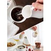 Nucookery 8 Oz Classic White Fine Porcelain Creamer with Handle,Small