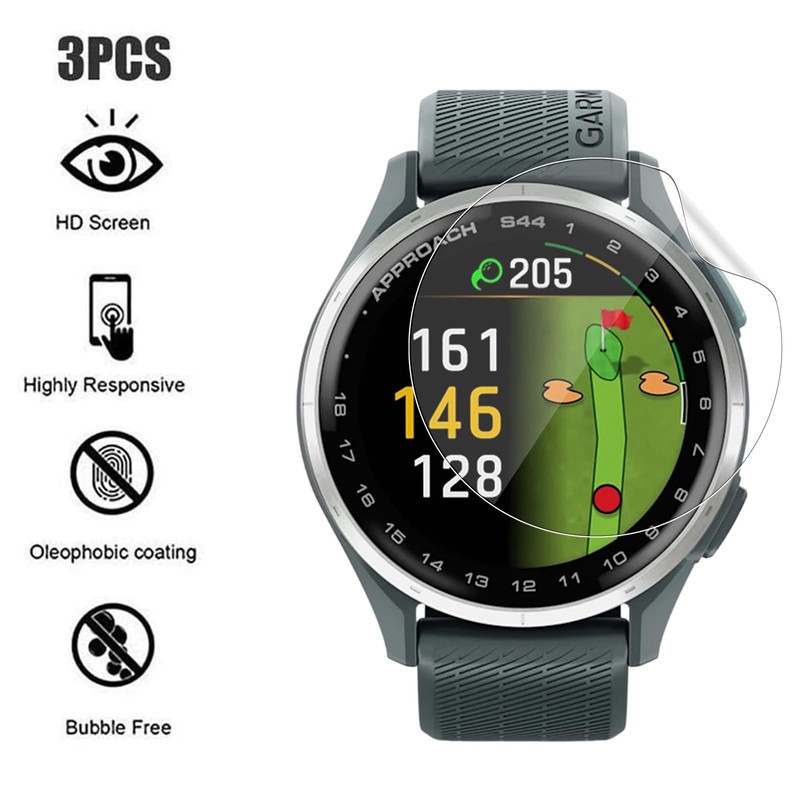 3 Pack Screen Protector for Garmin Approach S44/Approach S50, GEJEFA