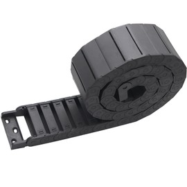 15mm x 50mm Plastic Semi Closed CNC Machine Tool Cable Wire Carrier Drag Chain 1M Black Ted Lele (15mm x 50mm)