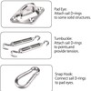Yeahbo Garden Sail Fixing Kit, M5 Sun Shade Sail Fixing