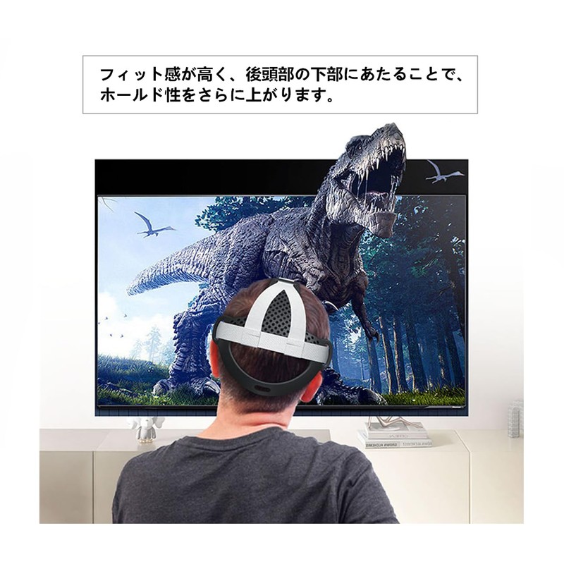 SHEAWA for Meta Quest 3 Headband Strap, TPU Rubber, Firmly