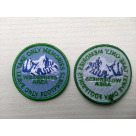 VINTAGE BACKPACKERS CAMPERS PATCH WILDERNESS AREA CA HIKER MOUNTAIN CLIMBER