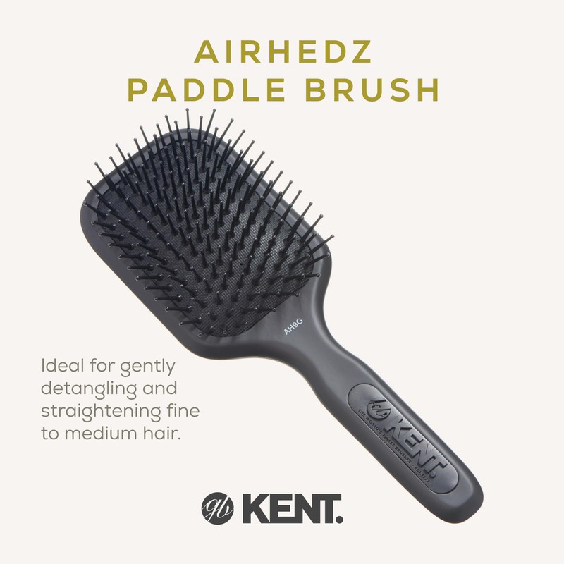 Kent AirHedz Pro Medium Phine Pin Brush Black