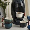 CLASGLAZ 2.5oz Ceramic Espresso Cups with Wooden Handle, Small Coffee