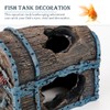 YOLUFER Aquarium Decorations Resin Treasure Box Ornaments Simulation Treasure Chest