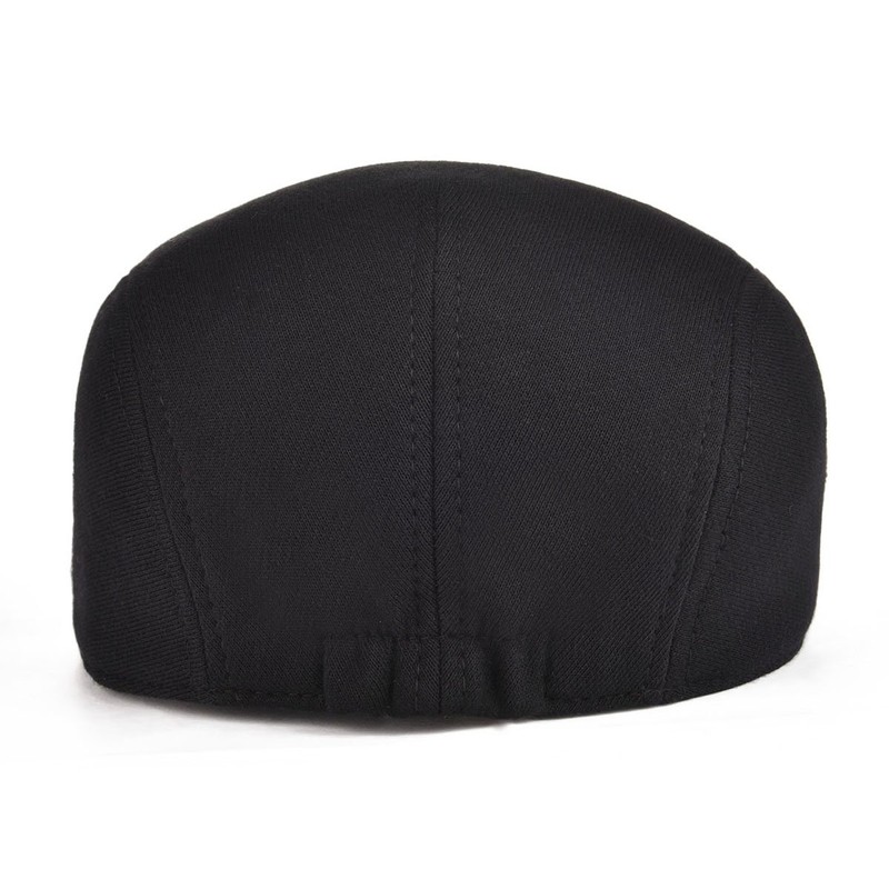 FEINION 2 Pack Men Cotton Newsboy Cap Soft Fit Cabbie