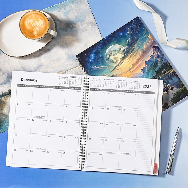 2026 Monthly Planner - Monthly Calendar 2026 from January 2026