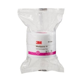 3M™ Medipore™ H Soft Cloth Surgical Tape 2861, 1 inch x 10 yard (2,5cm x 9,1m), 24 Rolls/Case