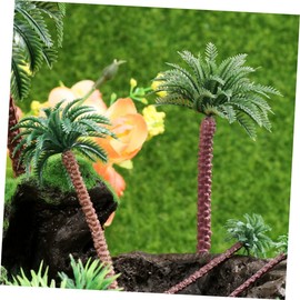 DIYEAH 10 Piezas Modelo De Palmera Planta De Palma Accesorios Modelo Mesa De Arena Decoración De Pastel De Palmera Palmeras Artificiales Modelo De Palma Mini Decoración De Palmeras Green