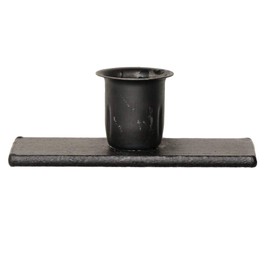 Saving Shepherd Iron Window Sill Candle Holder - Heavy Wrought Iron Country Metal Taper Candlestick Stand by Amish Blacksmith Lancaster Pennsylvania USA