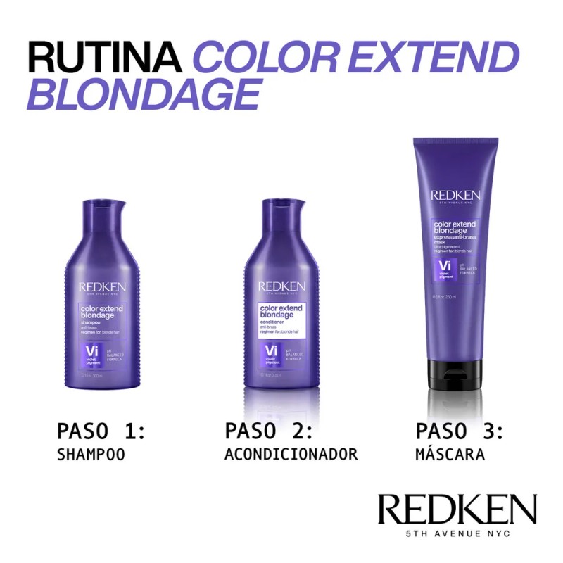 Máscara de Tratamiento Matizador Cabello Rubio Color Extend Blondage 250ml