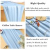 Chiffon Table Runner 29x120 Inches Baby Blue Wedding Table Runners