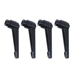 Anawakia 4pcs Handle Adjustable Clamping Lever Thread Push Button Ratchet Female Thread Bolt Fixing Handle Machine Knobs Adjustable M4 M5 M6 M8 M10 M12 M16 (M6)