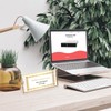 JUXYES 2 Pack Tabletop Business License Frame Brass License Certificate