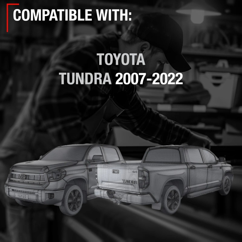 T1A Tailgate Cable Set for Tundra - Support Straps, Metal,