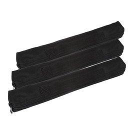 Kisangel 3pcs Portable Recorder Flute Case Black Oxford Fabric Instrument Storage Handbag with Ergonomic Handle for Soprano Saxophone Clarinet and Wind Instruments