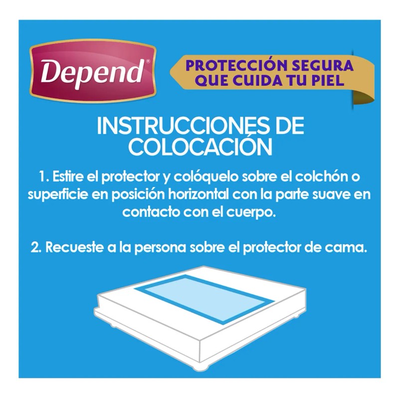 Protectores Predoblados Depend Unitalla 10 Piezas