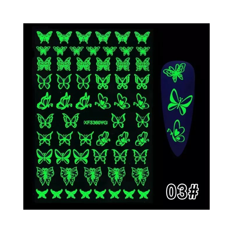 Gold Samir Stickers Para Uñas 3d Que Brillan En La