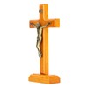 Crucifix Wooden Hand Made Standing Catholic Jesus Crucifix Wall Cross