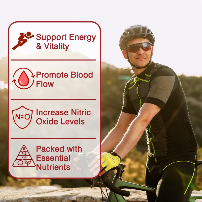 Beet Root Capsules 2000mg Nitric Oxide Supplements w/ Grape Seed